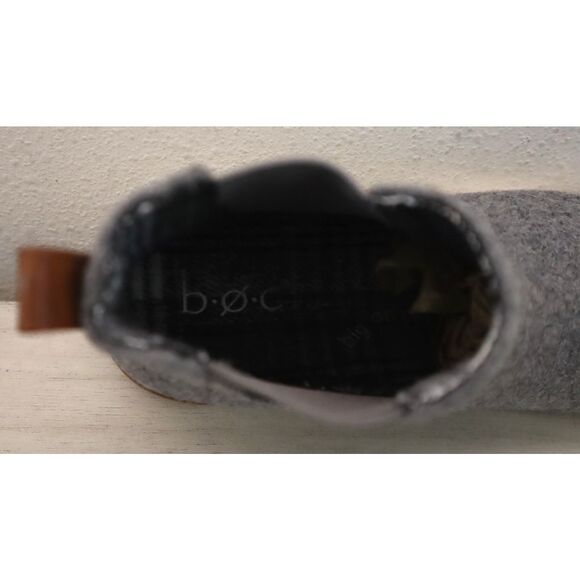 B.O.C. (BC0016260) Women's Sz 7.5M Gray Wool Combo Kara Ankle Chelsea Boots - Picture 7 of 13